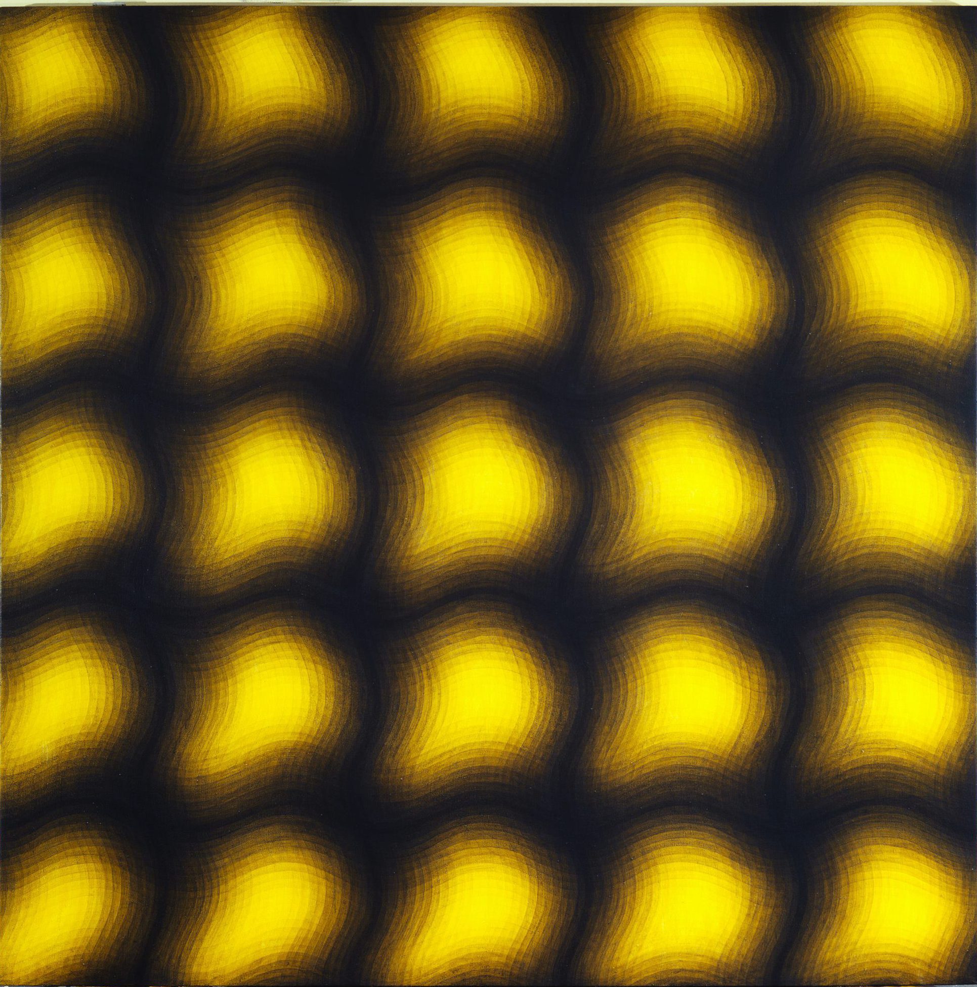 Untitled, 1987, 304.8 x 304.8cm, Acrylic & pencil on linen - Peter